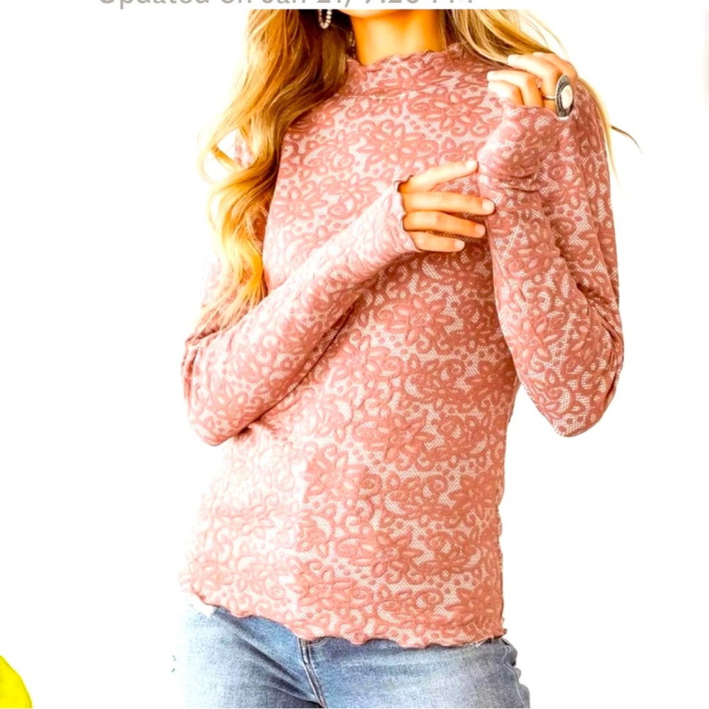 Willow & Root Mock Neck top LTOP040